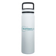 23.5 oz White Stainless Steel Double Wall Bottle 2020-02